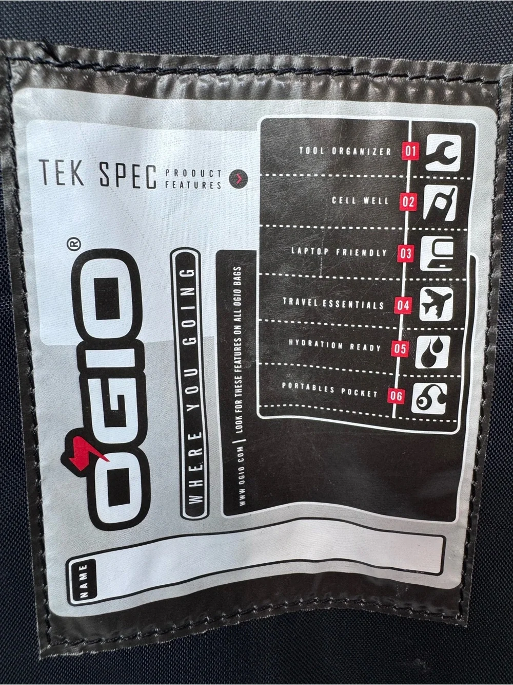 OGIO 03507 Classification Messenger Laptop Bag Black TEK SPEC Fits 17” No Strap